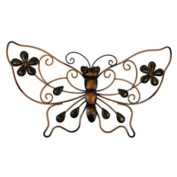 Prodex Motýl kov s kamínky střední 43 × 26 cm