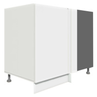 ArtExt Kuchyňská skříňka spodní rohová SILVER | D13 U Barva korpusu: Bílá