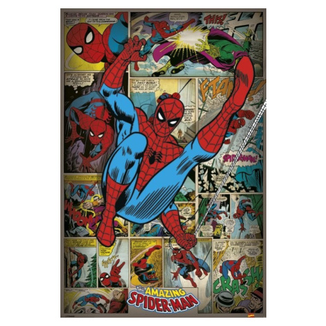 Plakát, Obraz - MARVEL COMICS - spider man ret, (61 x 91.5 cm) Pyramid