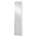 Skříň Moritz - 45x208x58 cm (bílá, zrcadlo)