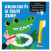 Krokodýl si čistí zuby - Malování vodou