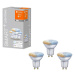 Ledvance SADA 3x LED Stmívatelná žárovka SMART+ GU10/5W/230V 2700K-6500K - Ledvance