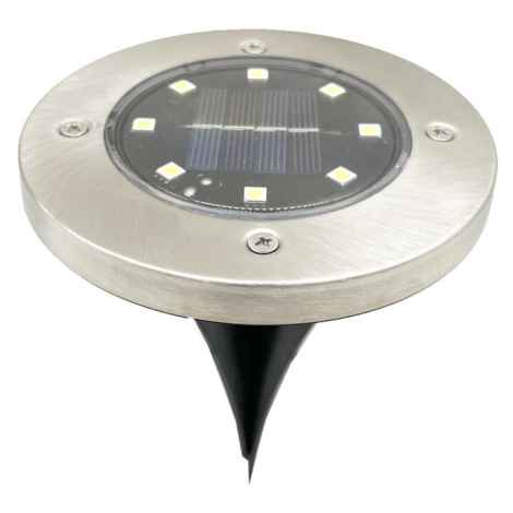 Garden Line Sada 4 ks solárních LED lamp EASY stříbrná