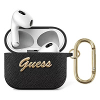 Guess GUA3SASMK AirPods 3 cover black Saffiano Script Metal Collection (GUA3SASMK)