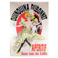 Obrazová reprodukce Poster advertising 'Quinquina Dubonnet' aperitif, Jules Cheret, 30 × 40 cm