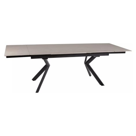 Signal Jídelní rozkládací stůl Norton 160/240 cm keramika travertin/černý