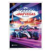 Umělecký tisk MoneyGram Haas F1 Team - Las Vegas - 2023, Automobilist, 50 × 70 cm