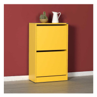 Adore Furniture Botník 84x51 cm žlutá