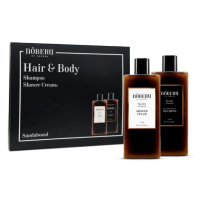 Noberu of Sweden Hair&Body No101 Sandalwood Kit - šampon a sprchový krém v krabičce (GB19-HA