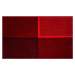 GRUND Koupelnová předložka DIVISO rubínová Rozměr: 60x100 cm