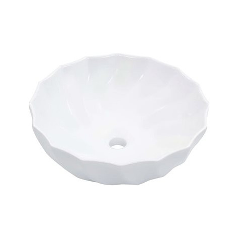 Umyvadlo bílé 46 × 17 cm keramika SHUMEE