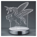 Reality Leuchten 3D hologramová stolní lampa Karo s jednorožcem