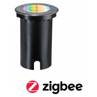 PAULMANN LED zemní svítidlo Smart Home Zigbee 3.0 Floor IP67 kruhové 110mm RGBW+ 4,9W 230V kov k