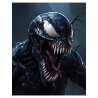 Obrazy na stěnu - Postava z komiksu - Venom Rozměr: 40x50 cm, Rámování: bez rámu a bez vypnutí p
