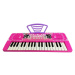 mamido  Velký keyboard s mikrofonem růžový