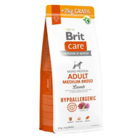 Brit Care Dog Hypoallergenic s jehněčím Adult Medium Breed 12 + 2 kg