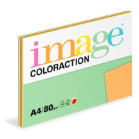 Coloraction A4 80 g 5 × 20 ks - mix intenzívní (žlutá, modrá, zelená, červená, oranžová)