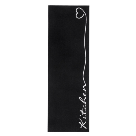 Koberec / Běhoun Hanse Home Cook & Clean Kitchen černý / bílý