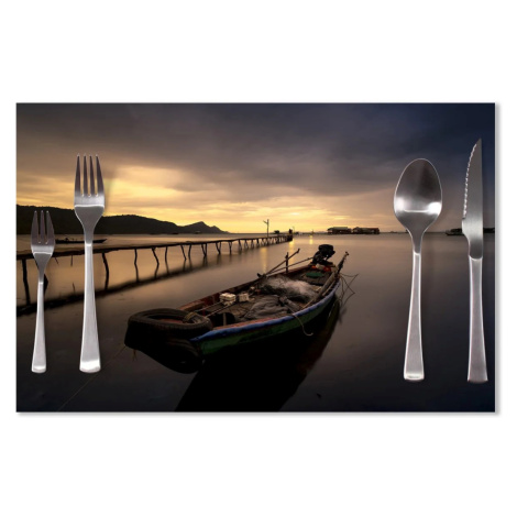 Prostírání Loďka na jezeře 2: 40x30cm