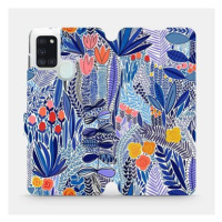 Flip pouzdro na mobil Samsung Galaxy A21S - MP03P Modrá květena