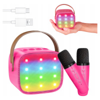 Zařízení Karaoke Set, 2 Mikrofony, Led Bluetooth Reproduktor 5.0