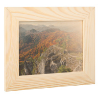 Dřevěný fotorámeček na zeď 28 x 22 cm