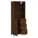 vidaXL Skříň highboard hnědý dub 69,5 x 34 x 180 cm kompozitní dřevo