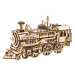 DD Dřevěné mechanické 3D puzzle - Parní lokomotiva