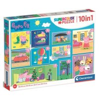 Clementoni - Puzzle Prasátko Peppa 10v1