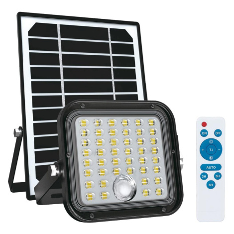 Venkovní solární reflektor se senzorem LED/10W/3,7V 4000K IP65 + DO Donoci