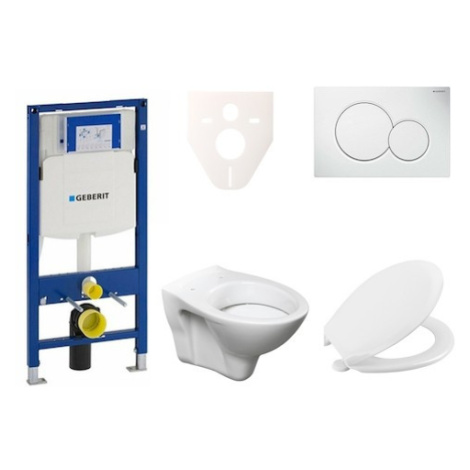 Cenově zvýhodněný závěsný WC set Geberit do lehkých stěn / předstěnová montáž+ WC S-Line S-line 