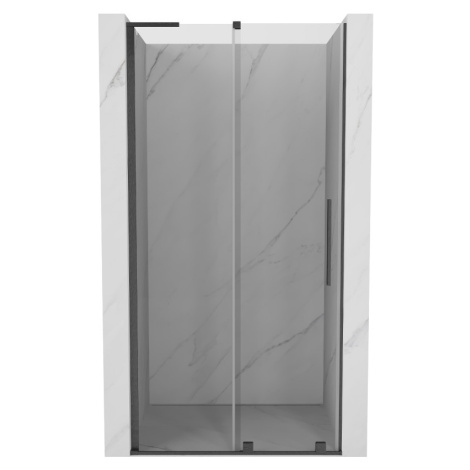 MEXEN/S Velar L posuvné sprchové dveře 90 cm, transparent, grafit kartáčovaná 871-090-003-01-66