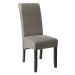 Jídelní židle ergonomická, masivní dřevo, mramorová šedá