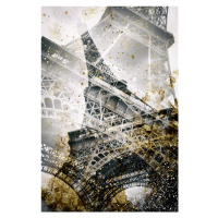 Fotografie Eiffel Tower | Vintage gold, Melanie Viola, (26.7 x 40 cm)