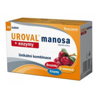 Uroval Manosa + enzymy 30 tablet