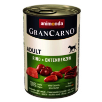 Animonda GranCarno Adult konzerva, hovězí a kachní srdce 400 g (82746)