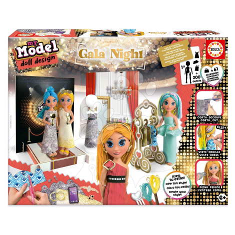 Kreativní tvoření My Modell Doll Design Gala Night Educa vyrob si vlastní gala panenky 5 modelů 