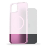 AlzaGuard Matte Case Compatible with Magsafe pro iPhone 15 Plus levandulově růžový