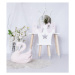 ELIS DESIGN Dětský stůl korunka / toaletní stolek barva: Bílá