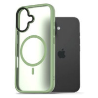 AlzaGuard Matte Case Compatible with Magsafe pro iPhone 16 zelený