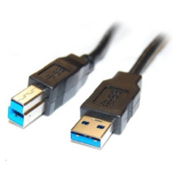 PREMIUMCORD Kabel USB3.0 propojovací A-B, Super-speed 5Gbps, 5m