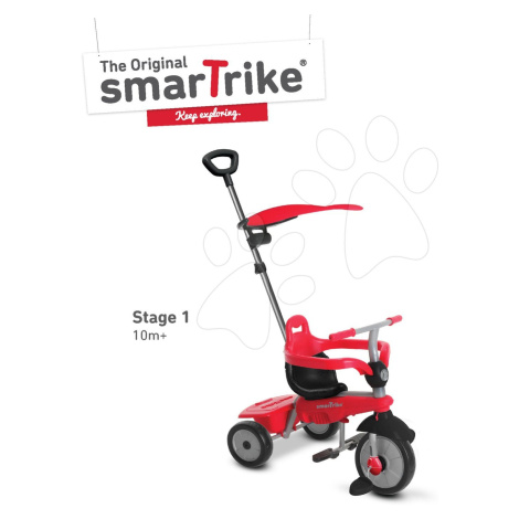 SmarTrike tříkolka Breeze Plus Touch Steering s tlumičem a volnoběhem 6151500 červeno-černá