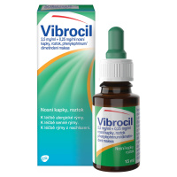 VIBROCIL 2,5mg/ml+0,25mg/ml, nosní kapky při léčbě rýmy 15 ml