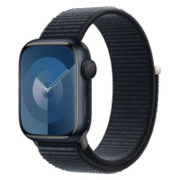 Apple Watch Series 9 41mm Temně inkoustový hliník s temně inkoustovým provlékacím řemínkem Temně