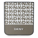 Zadní kryt DKNY PU Leather Repeat Pattern Bottom Stripe MagSafe pro Samsung Galaxy Z Flip6, hněd