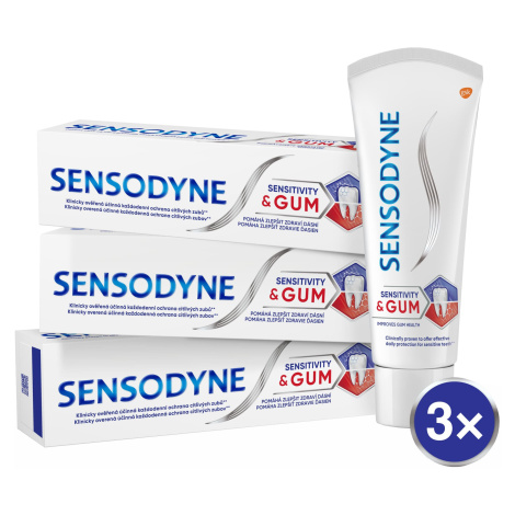 Sensodyne Zubní pasta Sens&Gum 3 x 75 ml