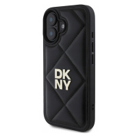 Pouzdro Dkny iPhone 16 6.1 černé Quilted Stack Logo