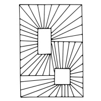 Ilustrace Square Burst Pattern, CSA Images, (26.7 x 40 cm)