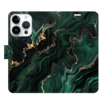 iSaprio Flip pouzdro Emerald 02 pro iPhone 15 Pro