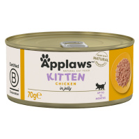 Applaws Kitten konzervy 24 x 70 g - Kuřecí
